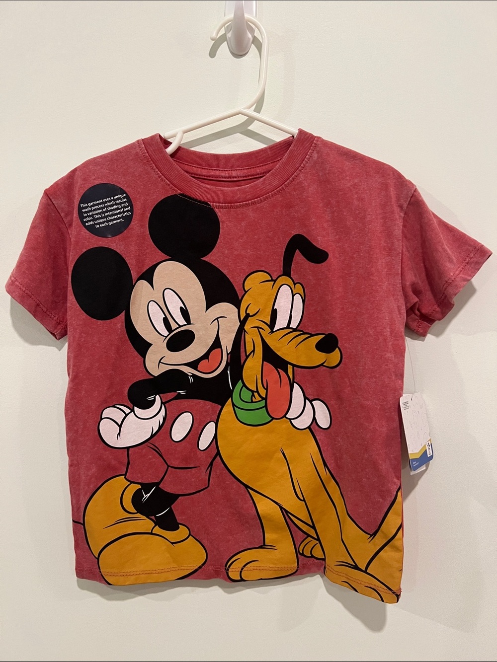 Disney Red Mickey & Pluto Short Sleeve Tee